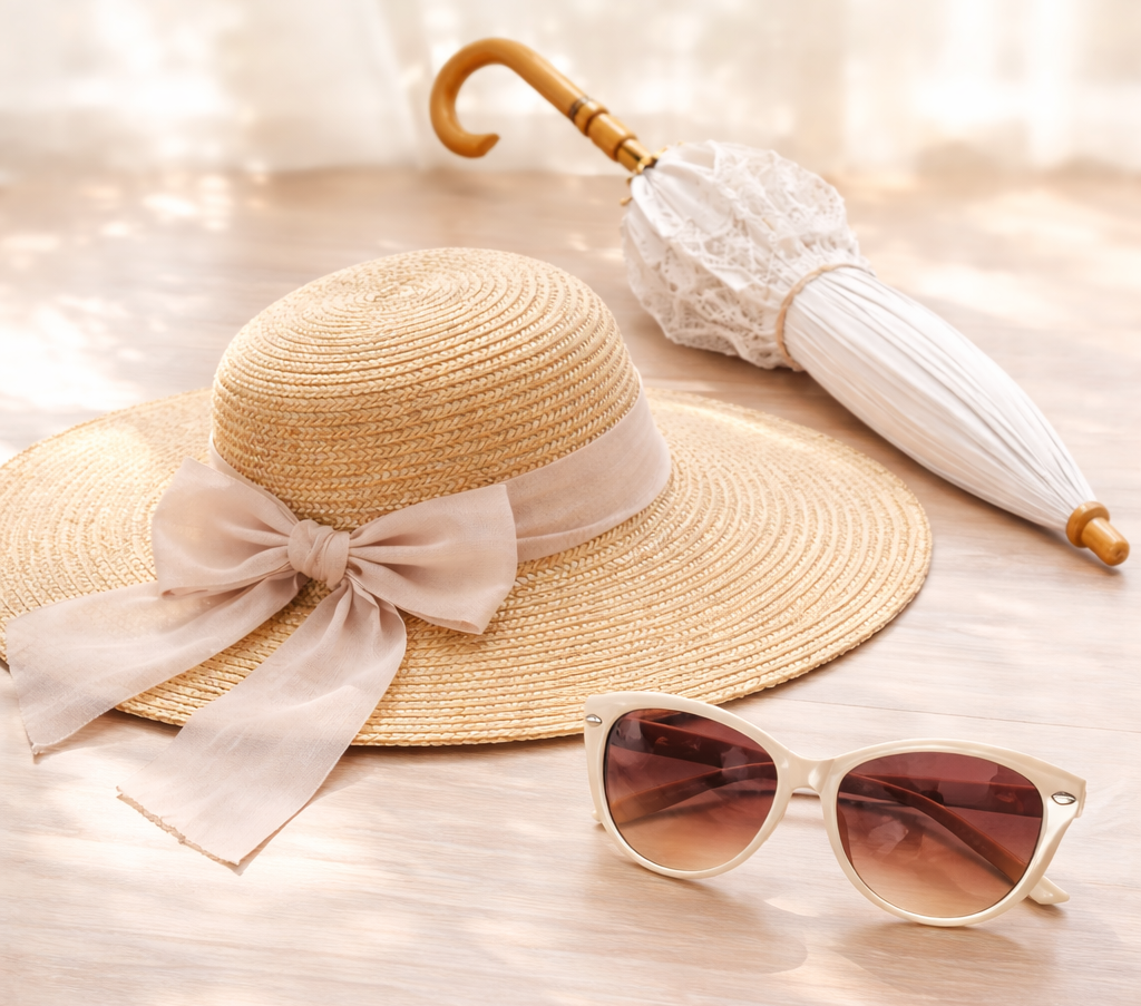 帽子・日傘・サングラスなどの物理的UV対策