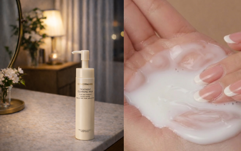 カバーマーク クレンジングミルク テクスチャ